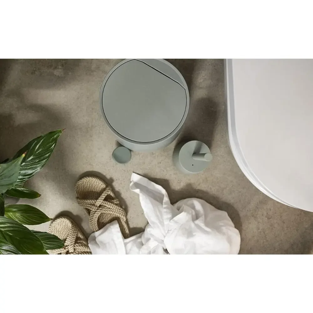 GRAY Zone Modern Elegance Nova Bathroom Cosmetic Pedal Bin Waste Sleek Design